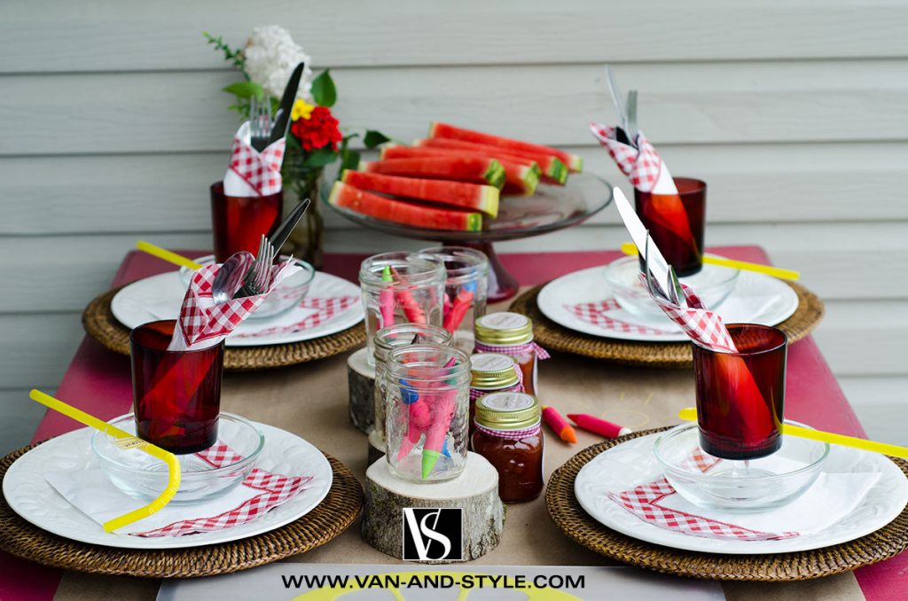 Barbecue Party - Une table pour les enfants | Kids Table for a barbecue party